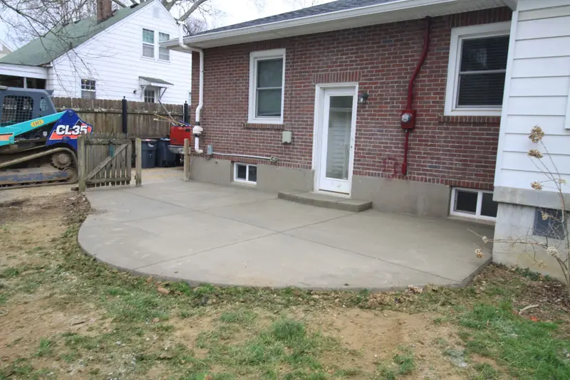 Concrete patio