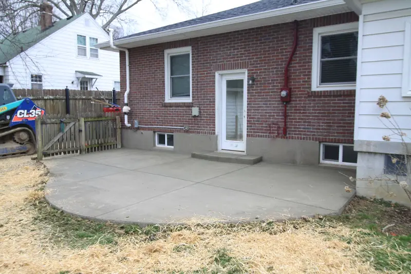 Concrete patio