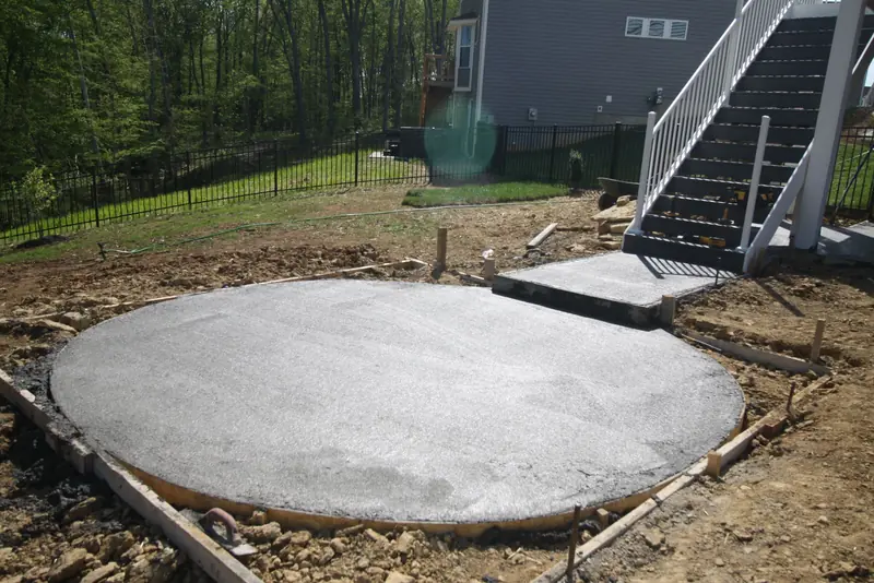 Concrete patio