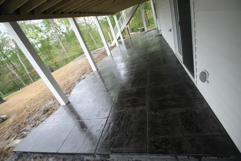 Concrete patio