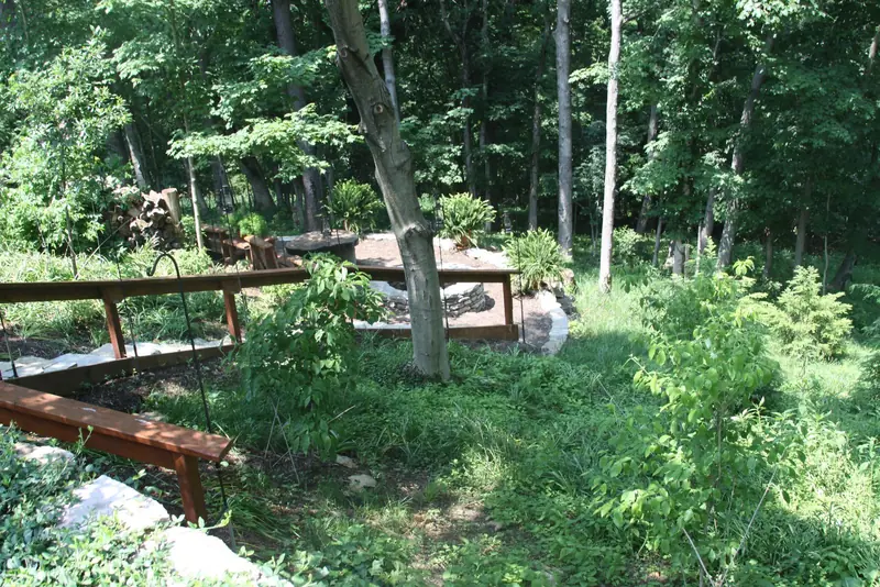 Landscaped beds and plantings