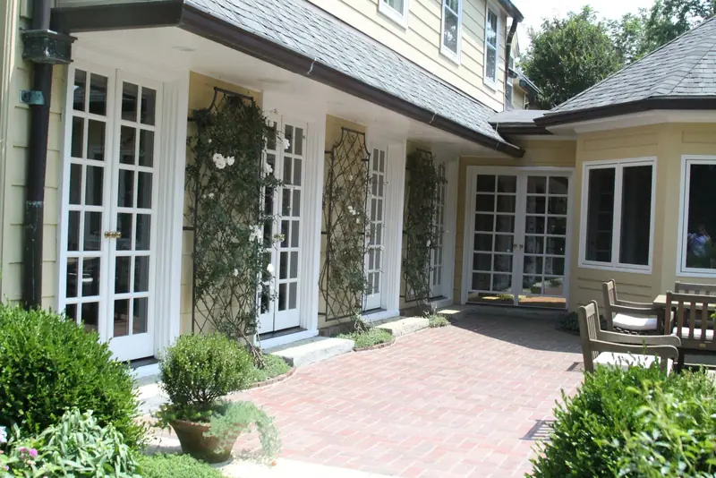 Landscaped beds and plantings